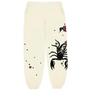 Sp5der x Mariah The Scientist Scorpion Sweatpant ‘Cream’ – Official Spider Sweatpants USA